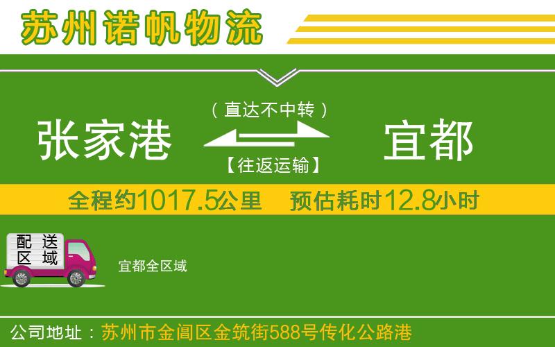 張家港到宜都物流公司