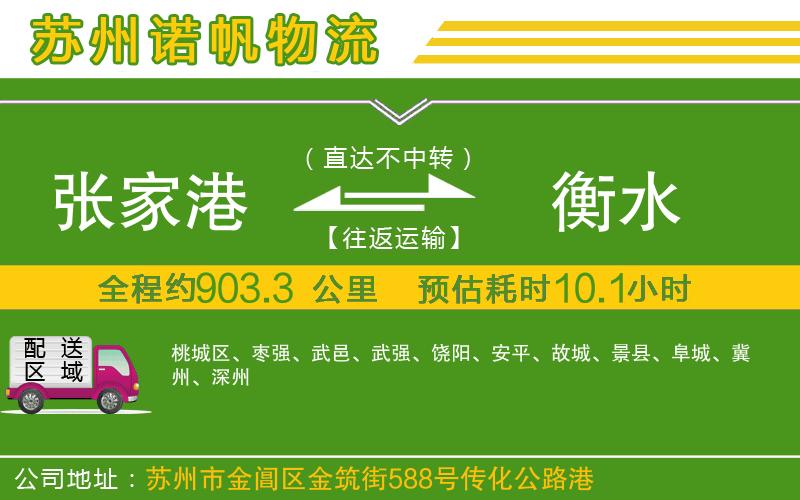 張家港到衡水物流公司