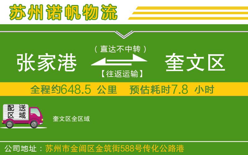 張家港到奎文區(qū)物流公司