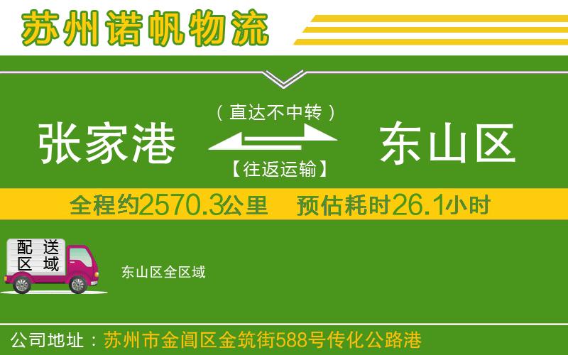 張家港到東山區(qū)物流公司