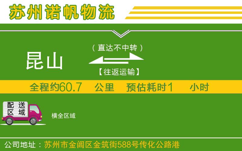 昆山到橫物流公司