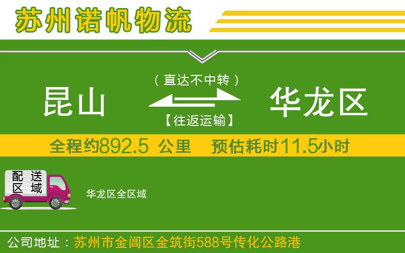 昆山到華龍區(qū)物流公司