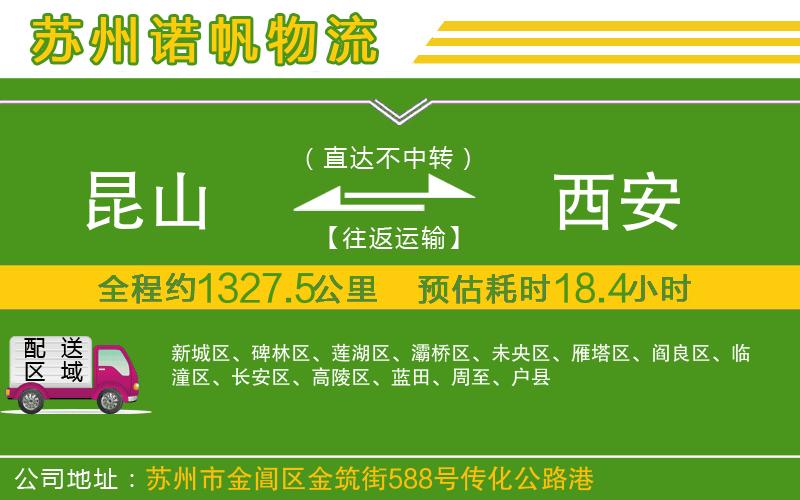 昆山到西安物流公司