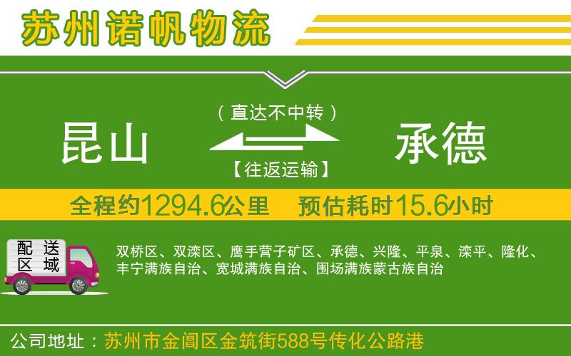 昆山到承德物流公司