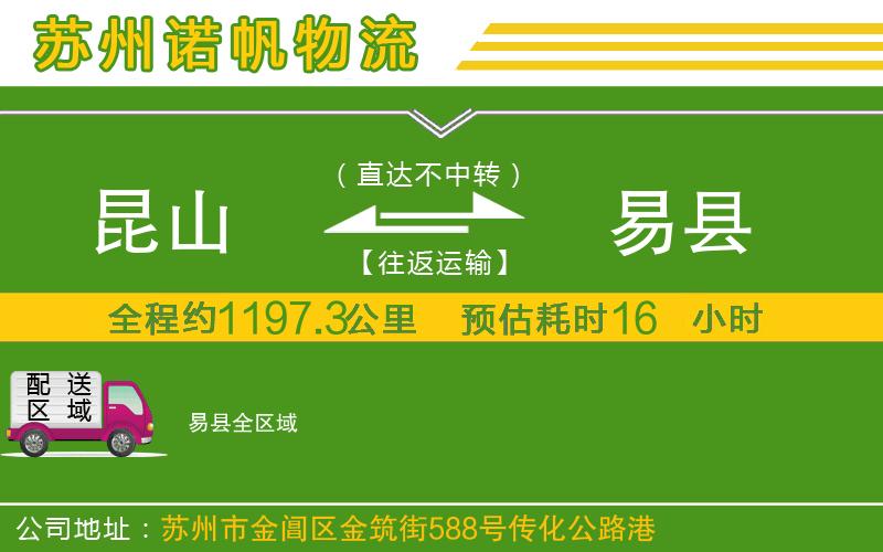 昆山到易縣物流公司