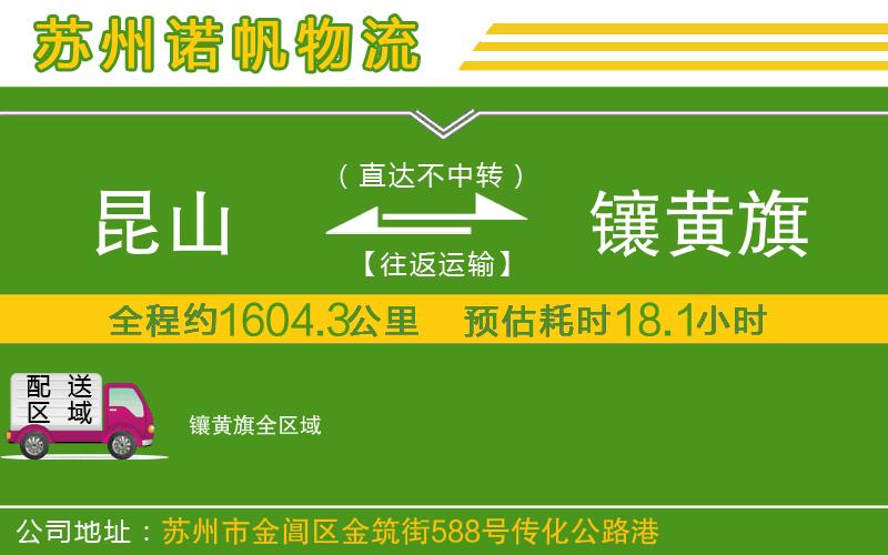 昆山到鑲黃旗物流公司