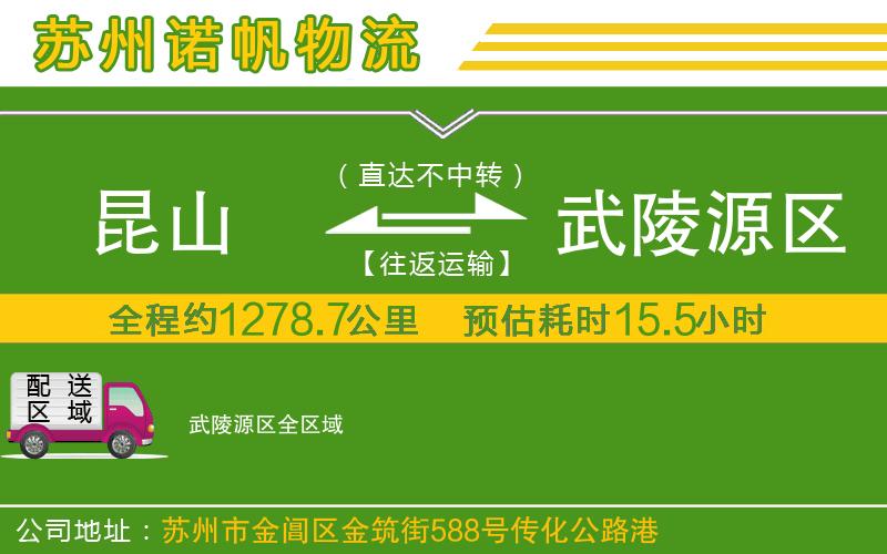昆山到武陵源區(qū)物流公司