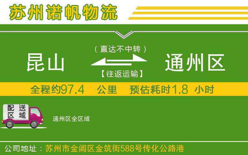 昆山到通州區(qū)物流公司