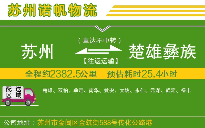 蘇州發(fā)楚雄彝族自治州貨運(yùn)公司