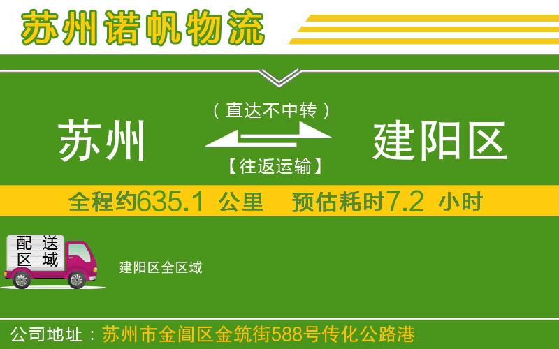 蘇州到建陽區(qū)貨運